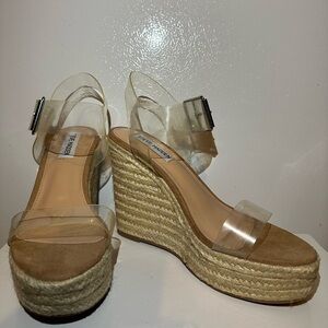 Transparent Wedge Sandals